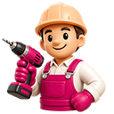 Profissional em obra